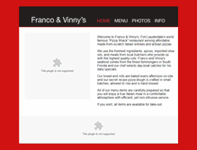 Tablet Screenshot of francoandvinnys.com